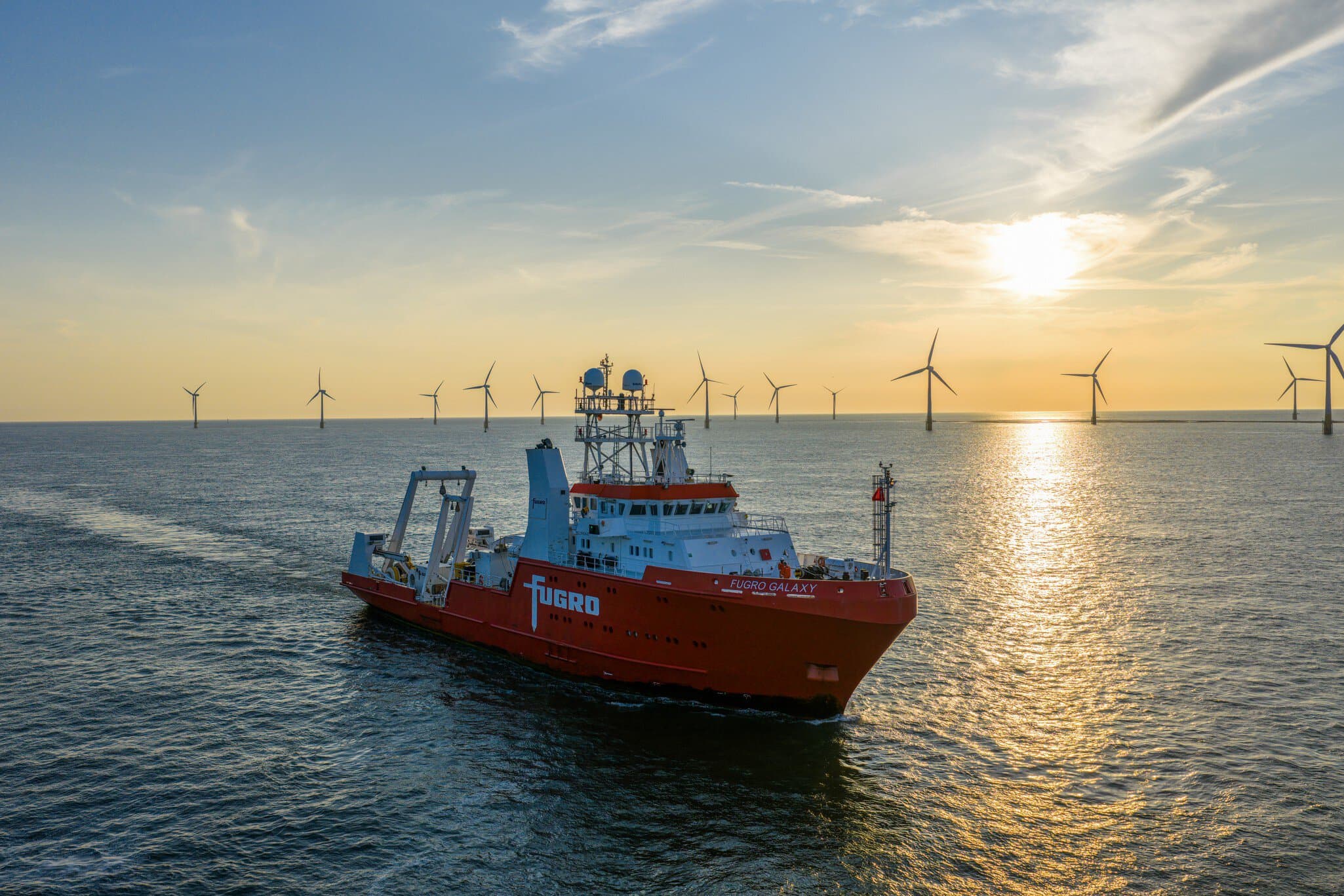 Fugro Galaxy offshore Great Yarmouth in UK